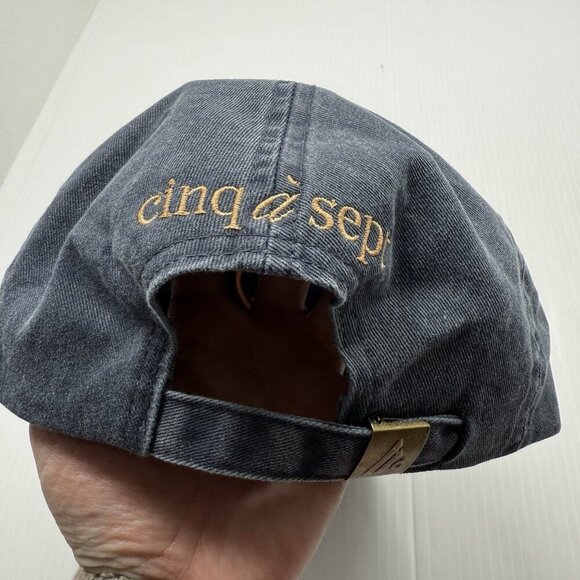 Cinq à Sept Denim Hat Women's Heart Smiley Face Cap Blue Dad Hat OS NWOT Comfy - Picture 6 of 8